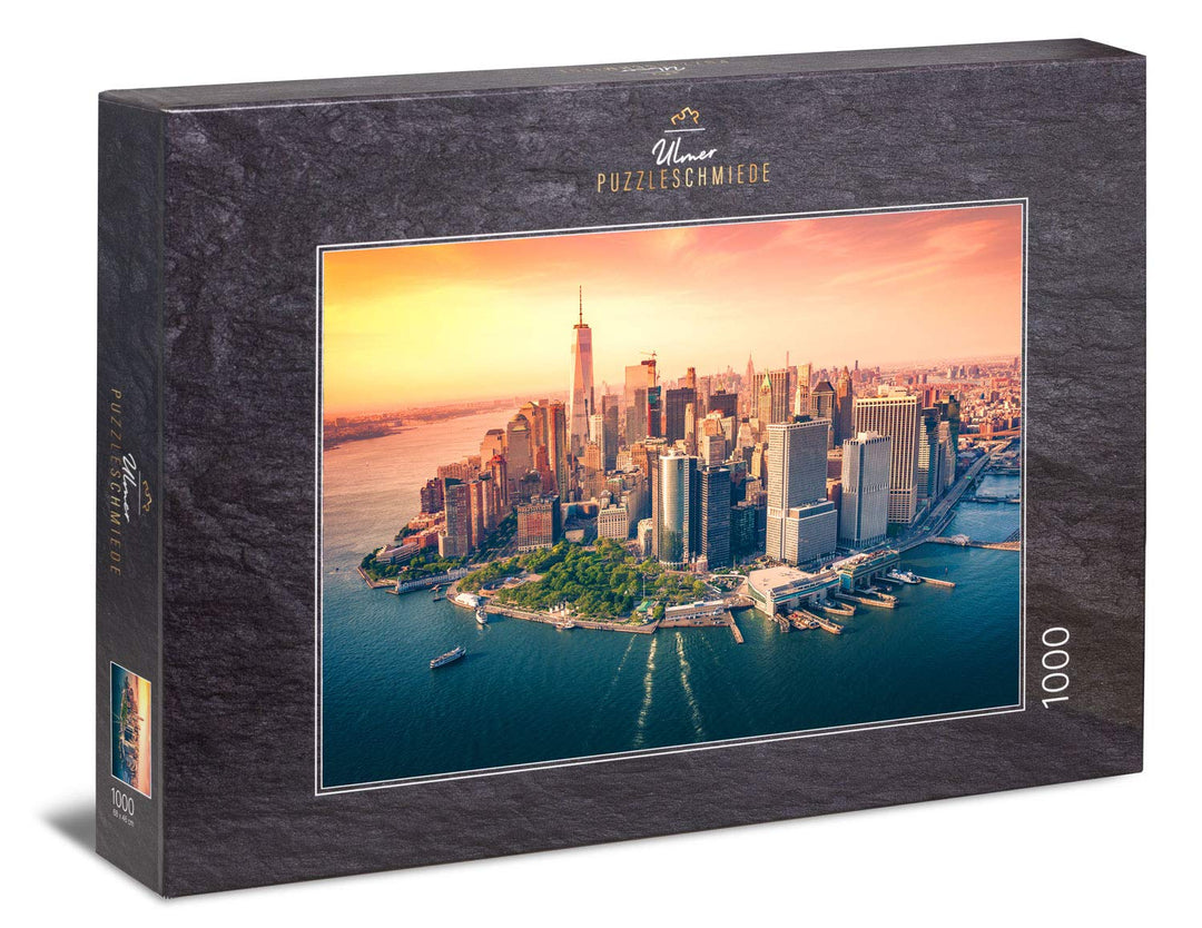Ulmer Puzzleschmiede - Puzzle „Downtown Manhattan“ – Klassisches 1000 Teile Puzzle – Das beliebte Pu