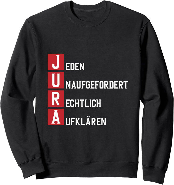 Anwalt Streit Staatsexamen Jura Jurist Paragraphen Geschenk Sweatshirt
