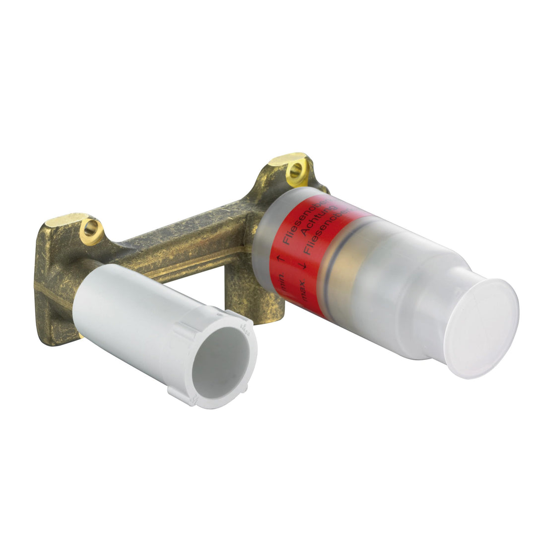 Kludi Rohbauset für UP-Zweiloch-Waschtischbatterie, 38243, Messing/Weiss