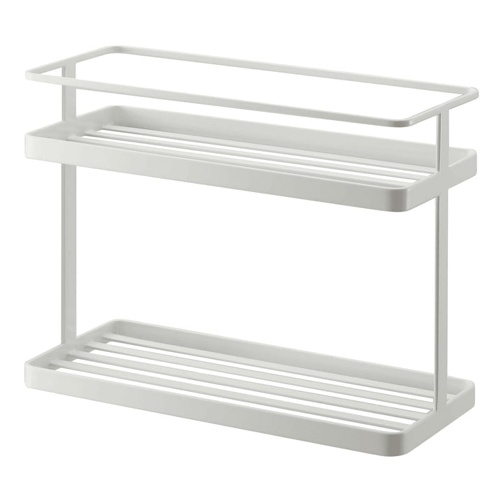 YAMAZAKI Home Arbeitsplatte Gewürzbehälter Aufbewahrung und Organizer Rack | Stahl, Einheitsgrösse,