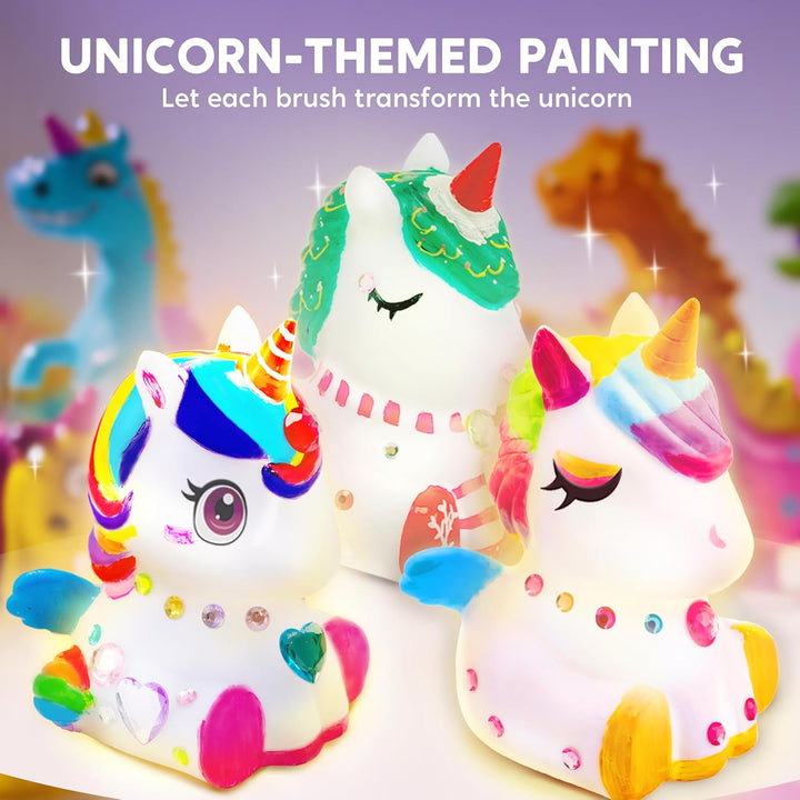 Klever Kits Einhorn Lampe Bastelset Kinder ab 6+ jahre,Basteln Mädchen ab 6 7 8 9 10 11 12 jahre,Kre