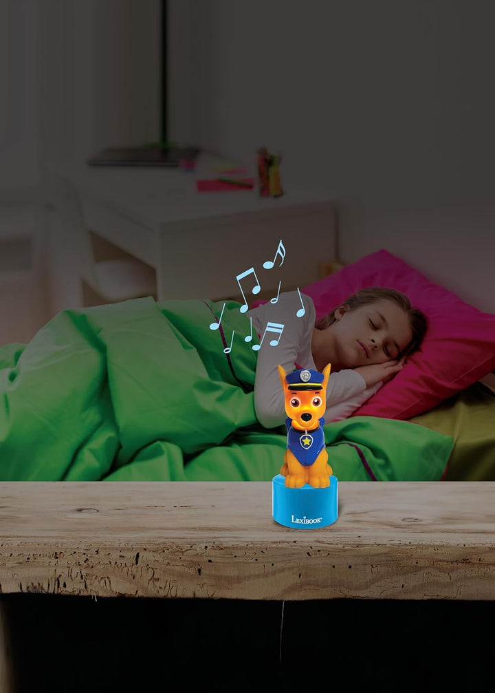 Lexibook, Paw Patrol, Chase Nachtlicht mit Lautsprecher, Weiches Licht, Batteriebetrieben, Blau, NS0