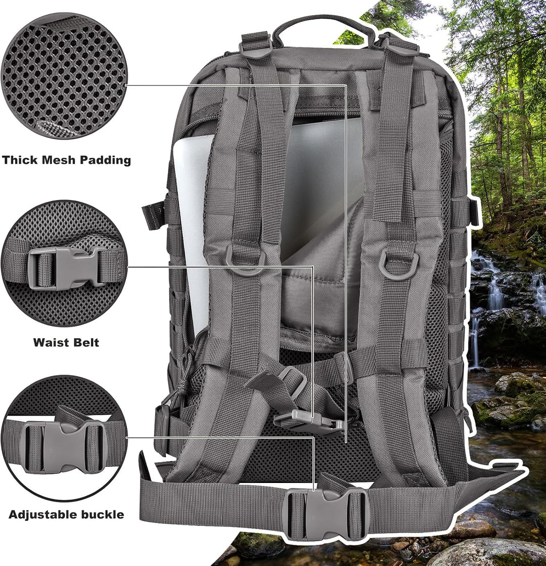 Hannibal Tactical Militär Taktischer Rucksack Cooper Rucksack Armee Assault Pack 3 Tage Bug Out Go B