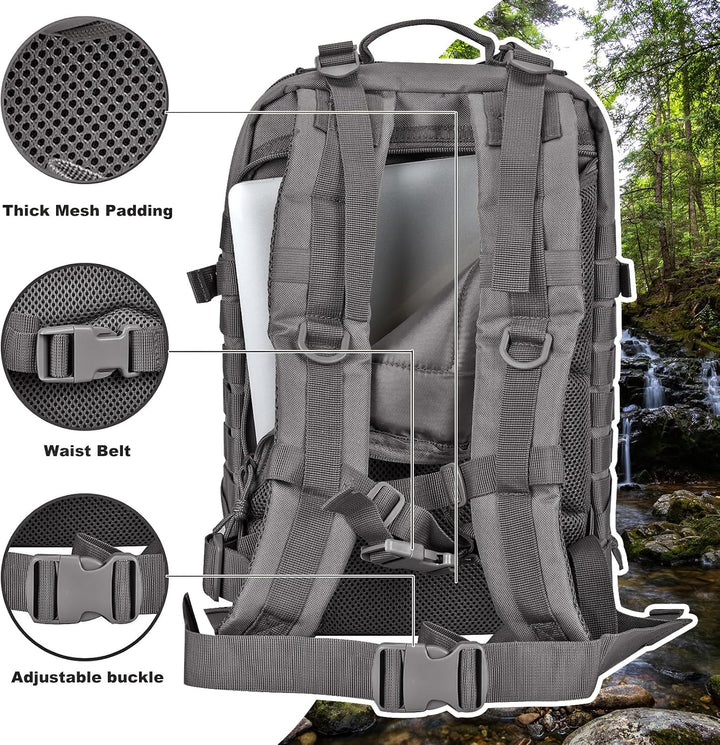 Hannibal Tactical Militär Taktischer Rucksack Cooper Rucksack Armee Assault Pack 3 Tage Bug Out Go B