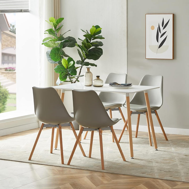 buybyroom Esszimmerstühle 4er Set Polsterstuhl Küchenstühle Sitzfläche Rückenlehne Wohnzimmerstuhl E