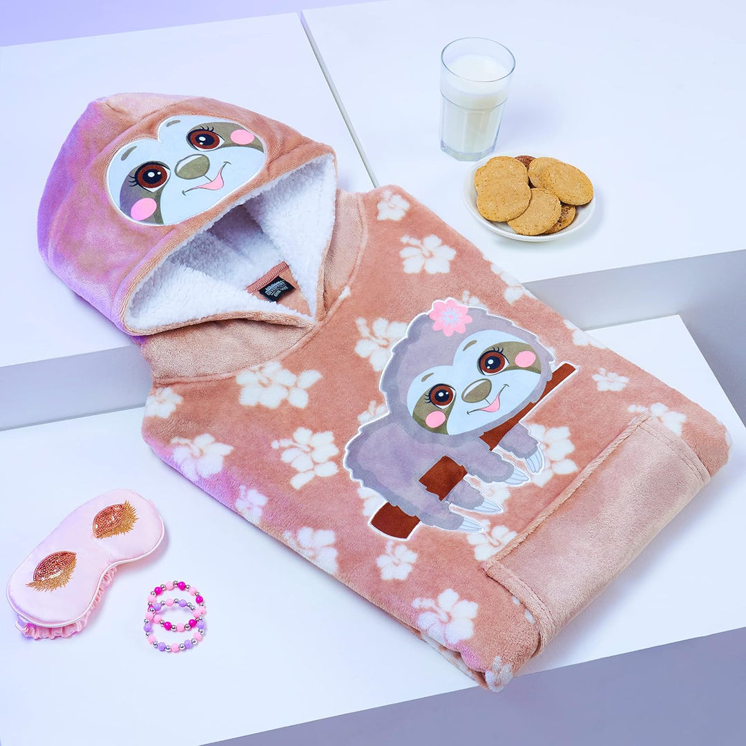 CityComfort Decke Hoodie Kinder Fleece Übergrösse Kapuzenpullover Mädchen Einheitsgrösse Beige Fault