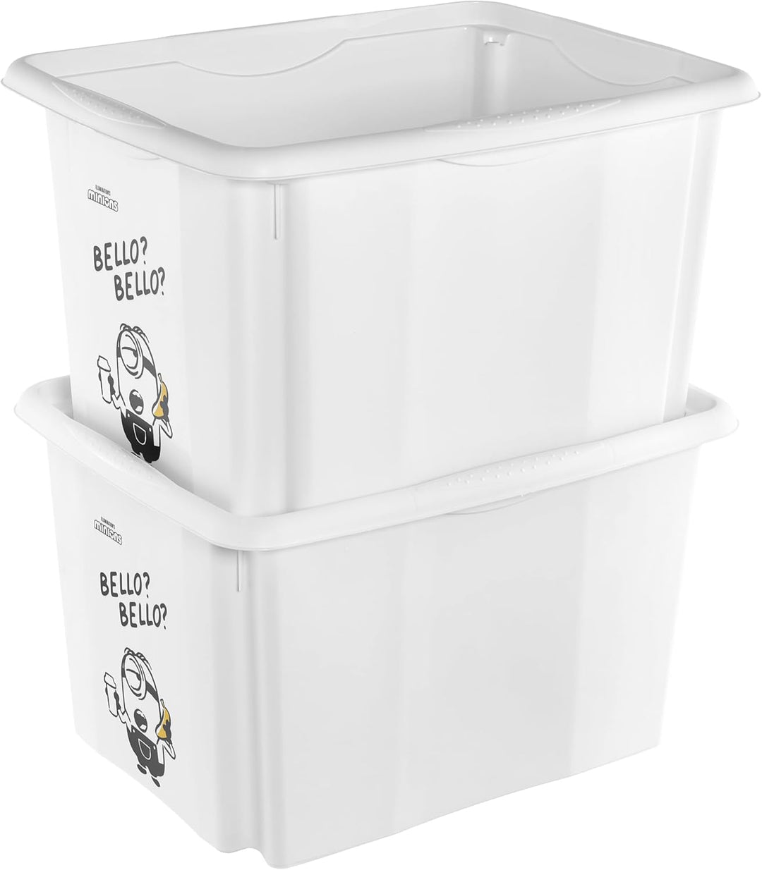 keeeper karolina Aufbewahrungsbox mit Deckel, 30 l, Dreh- und stapelbar, Design: Minions, Bello, Für