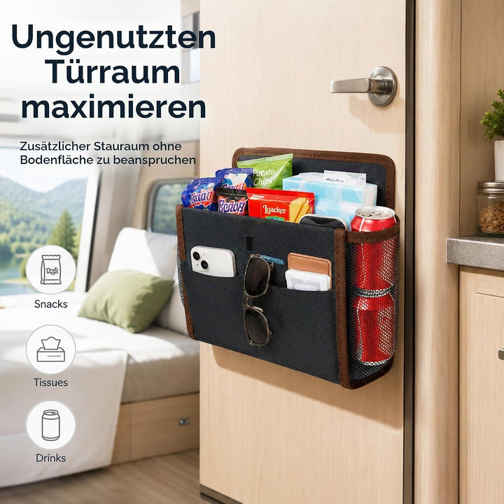 Wohnmobil Deko: Camping Organizer für die perfekte Wohnwagen Ordnung – Tür Organizer Hängend &amp; Faltb