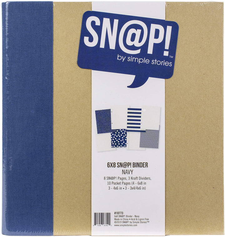 Simple Stories 10773 Schnellhefter 15,2 x 20,3 cm, Marineblau