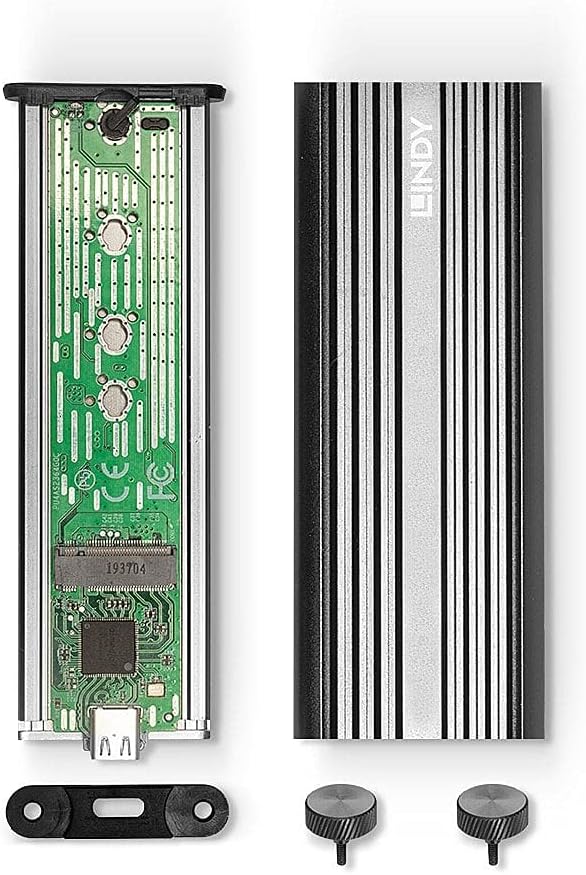 LINDY 43318 Gehäuse USB 3.2 Gen 2x2 für SSD M.2 NVMe