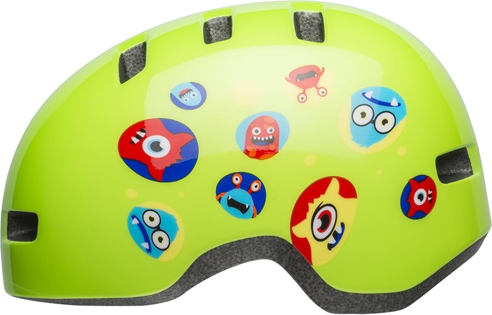 Bell Unisex Jugend Lil Ripper Fahrradhelme, Green Monsters, Einheitsgrösse