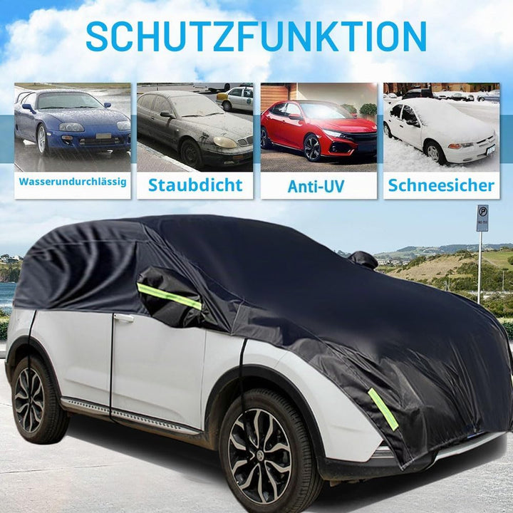 Konnfeir Halbgarage für Auto Windschutzscheibe Abdeckplane Winter Sommer Autoabdeckung wasserdicht A