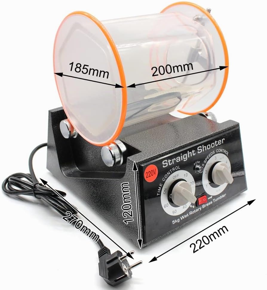 Jewelry Rotary Tumbler Polisher, 150w Schmuck Poliermaschine KugelmüHle, Poliertrommel Aus ZäHem Pol