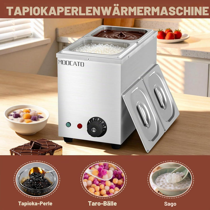 Schokolade Schmelztiegel, Schokolade Temperiermaschine 2 Töpfen Elektrische Schokolade Schmelzgerät