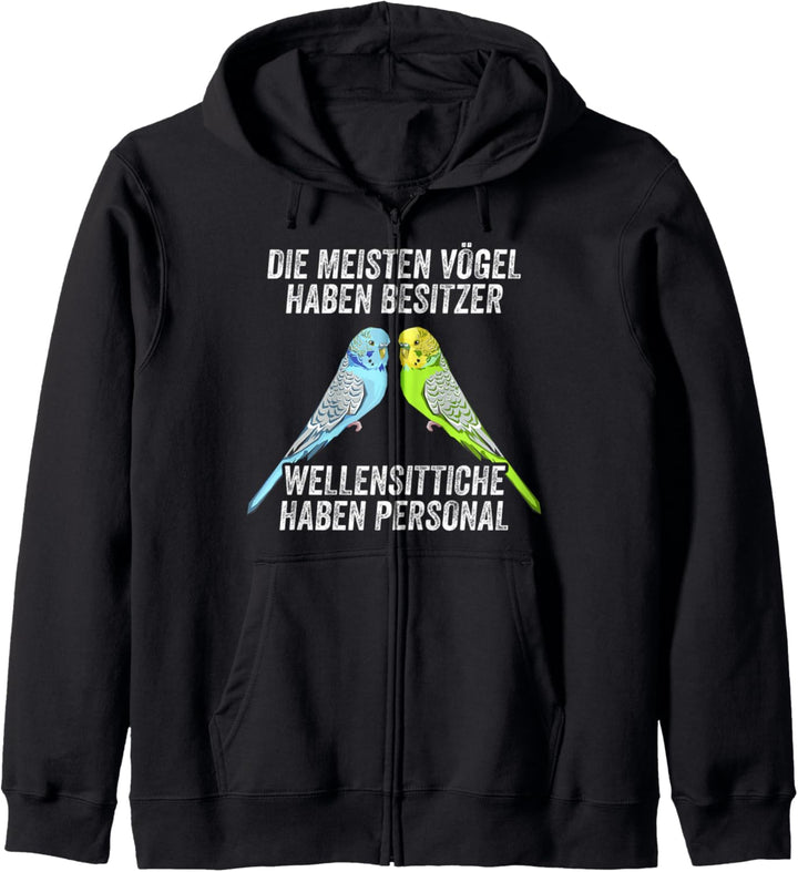 Wellensittich Vogel Wellensittichbesitzer Kapuzenjacke