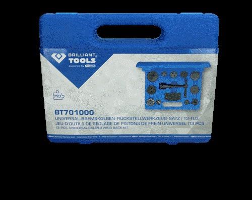 BRILLIANT TOOLS BT701000 Universal-Bremskolben-Rückstellwerkzeug-Satz, 13-tlg [Powered by KS TOOLS]