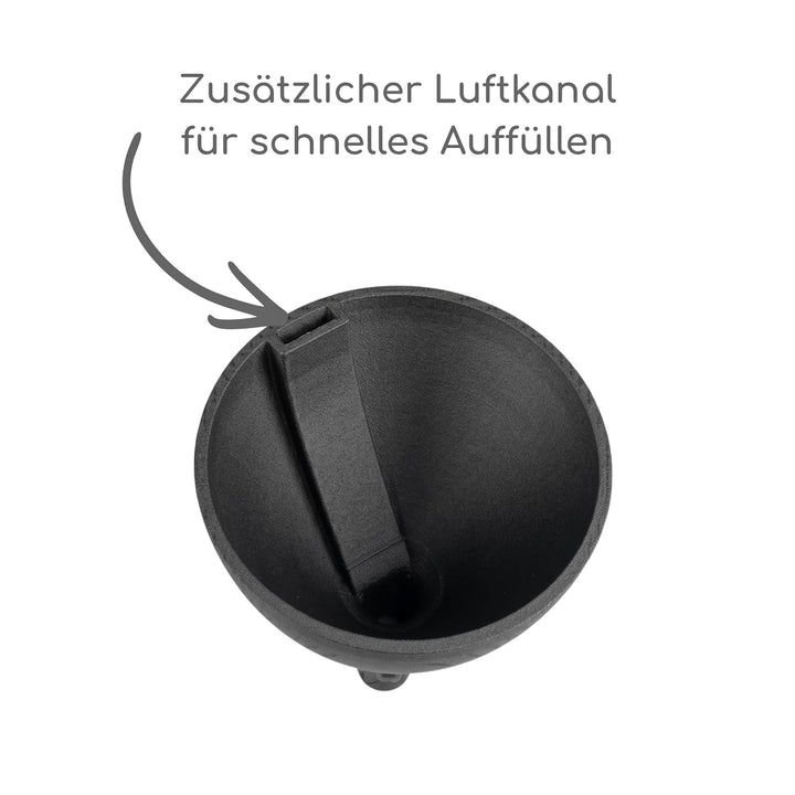 Trichter kompatibel mit Miele Twindos Nachfüllbehälter - Nachfüllhilfe für Waschmittel - Kleckerfrei