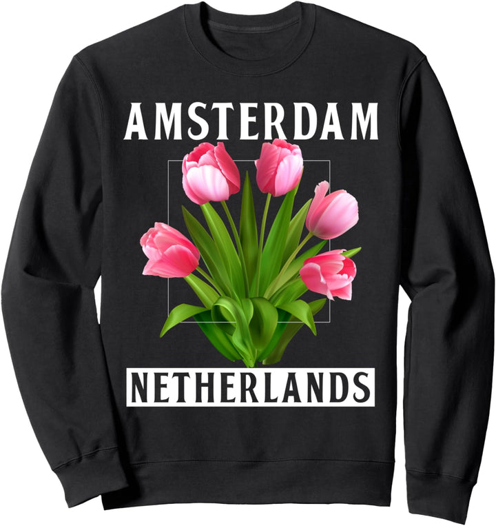 Amsterdam Niederlande Tulpen Blume Sweatshirt