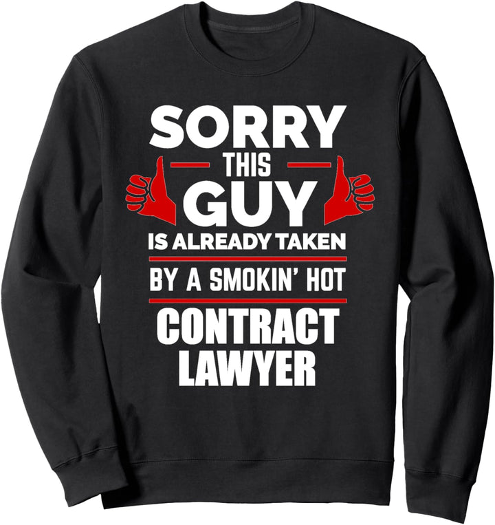 Guy wird von einem heissen Vertrag Rechtsanwalt genommen Sweatshirt