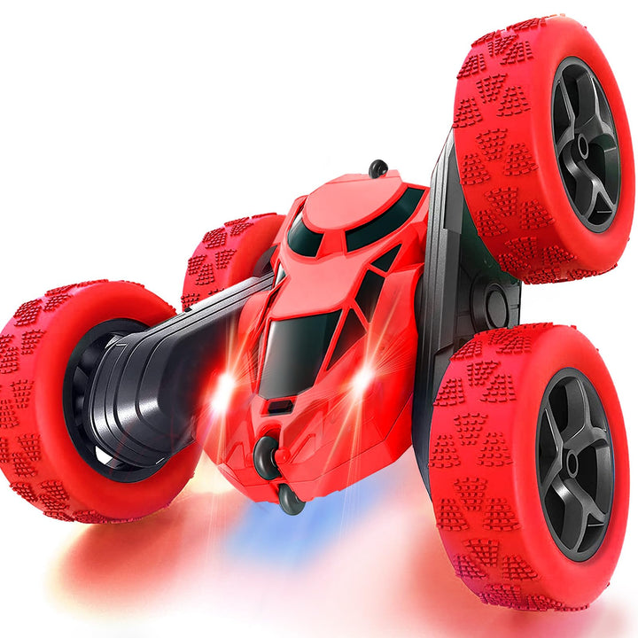 Ferngesteuertes Auto, 90 Min Spielzeit, 2.4Ghz Doppelseitig 360° drehbare RC Stunt Crawler mit Schei