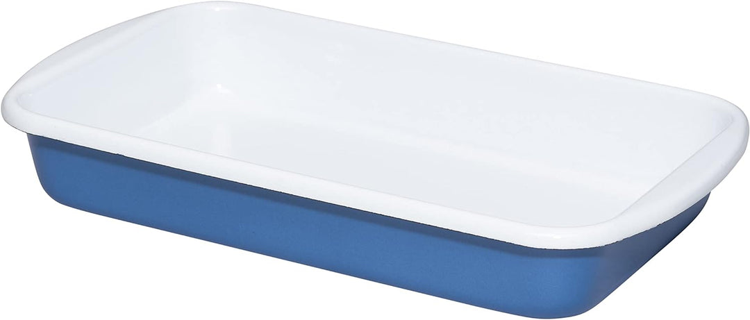 Riess, 0434-129, Auflaufform 32/19cm, Emaille, CLASSIC- NATURE BLUE DARK, 1.1 kg, 2.35 Liter, Länge