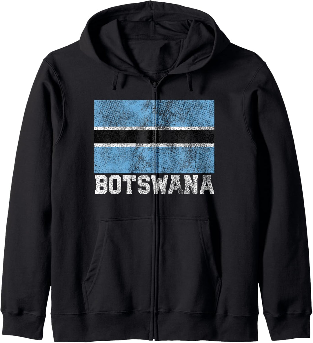 Botswana-Flagge, Familienstolz, Landhaus, Herren, Damen, Vintage-Geschenk Kapuzenjacke