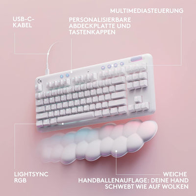 Logitech G G713 Kabelgebundene Gaming-Tastatur Mit LIGHTSYNC RGB-Beleuchtung, Linear-Schalter (GX Br