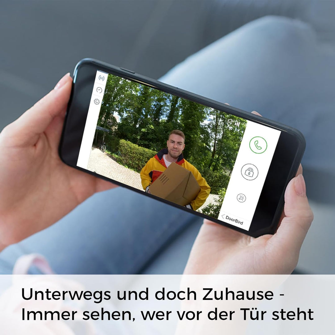 DoorBird D2102V IP Video Türstation für 2 Wohn-/Gewerbeeinheiten | Video-Türsprechanlage mit 2 Rufta