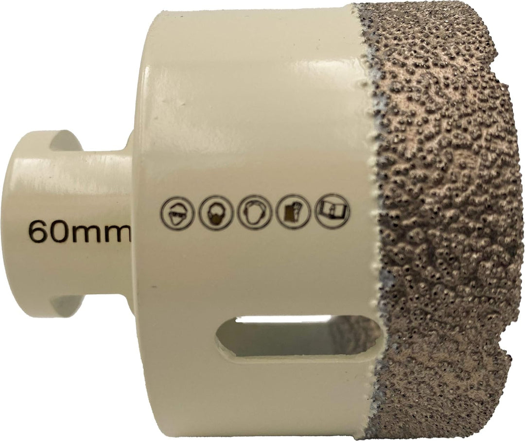Dr. Diamond Premium Fliesenbohrer Fliese Feinsteinzeug 60 mm x M14 für Winkelschleifer (60 mm), 60 m