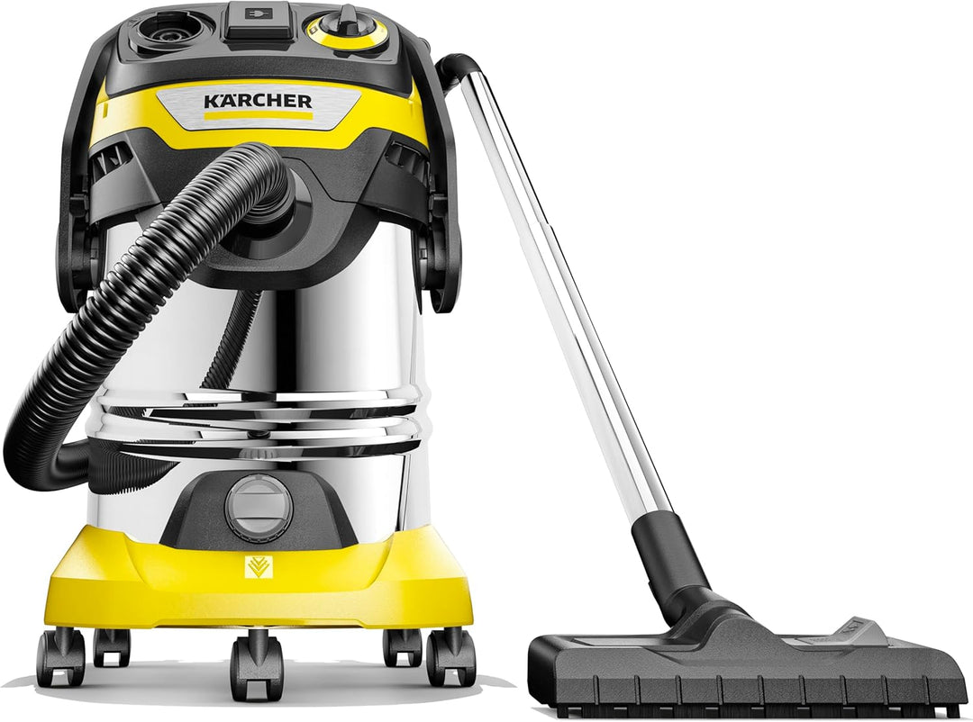 Karcher WD 6 P S V-30/6/22/T, PS V-30/8/35/T Nass-/Trockensauger-30 L Edelstahltank-1300W (tragbare