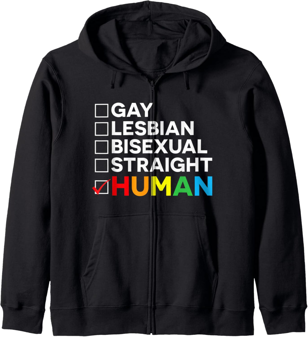 Wir sind alle menschliche Flagge LGBT Gay Pride Monat Trans Kapuzenjacke