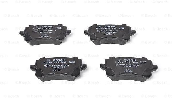 Bosch BP1252 Bremsbeläge - Hinterachse - ECE-R90 Zertifizierung - vier Bremsbeläge pro Set