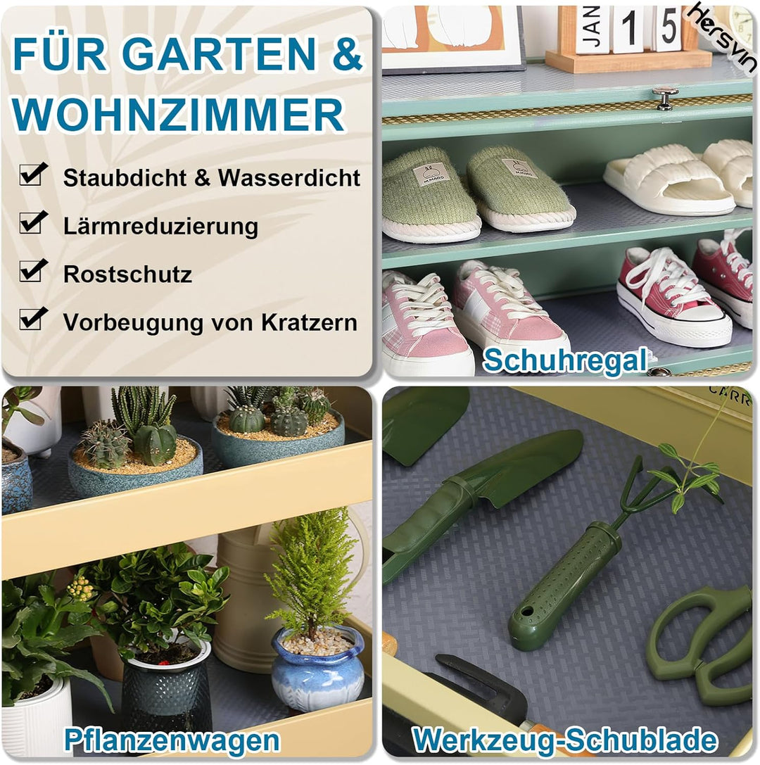 Hersvin Schubladenmatte (Übergrösse) 70cmx500cm Schrankpapier Schubladeneinlage EVA Wasserfest Nicht