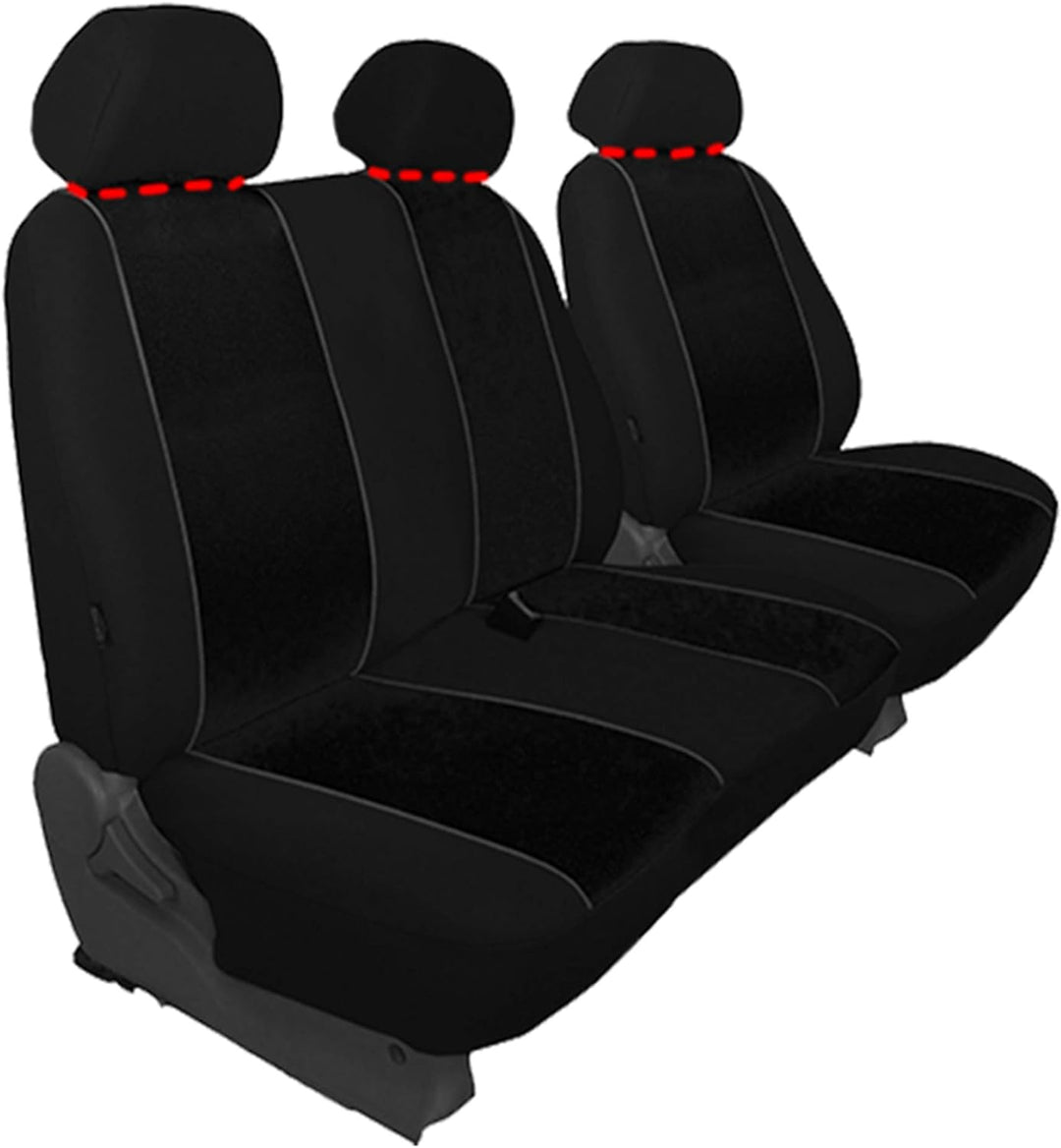 GSC Sitzbezüge Universal Polyester Schonbezüge 1+2 kompatibel mit Renault TRAFIC