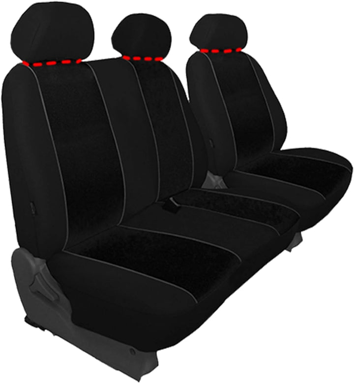 GSC Sitzbezüge Universal Schonbezüge 1+2 kompatibel mit Renault TRAFIC