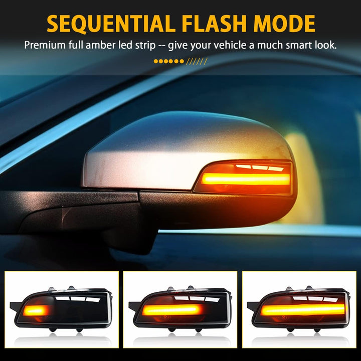 Asasytal Blinker Blinker Kontrollleuchte im seitlichen Rückspiegel Kompatibel mit Volvo C30 C70 S40