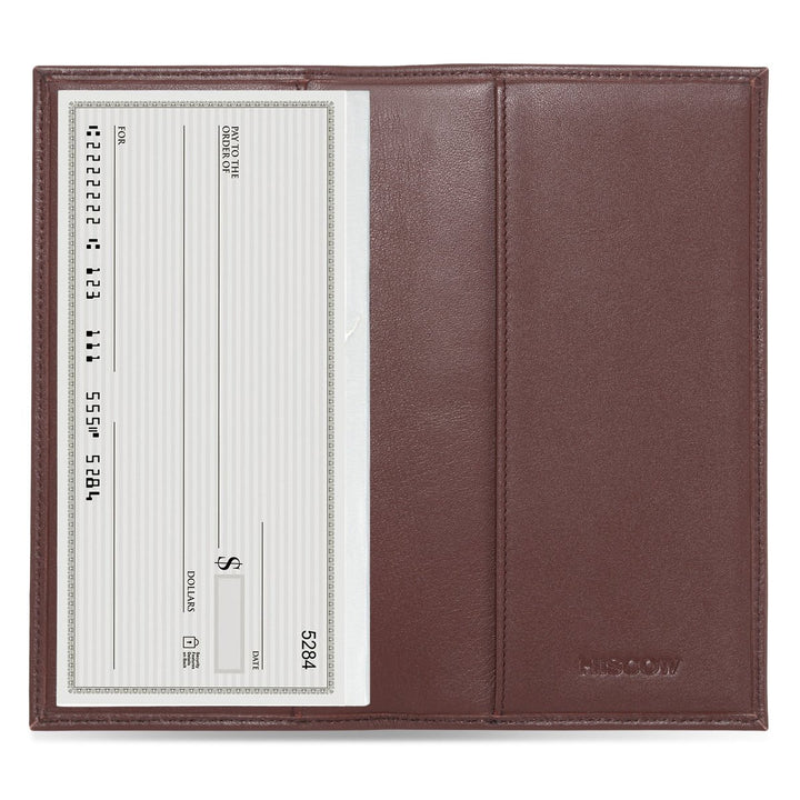 HISCOW Damen Classy Standard-scheckbuchumschlag mit kostenloser Divider - italienisch Kalbsleder ein