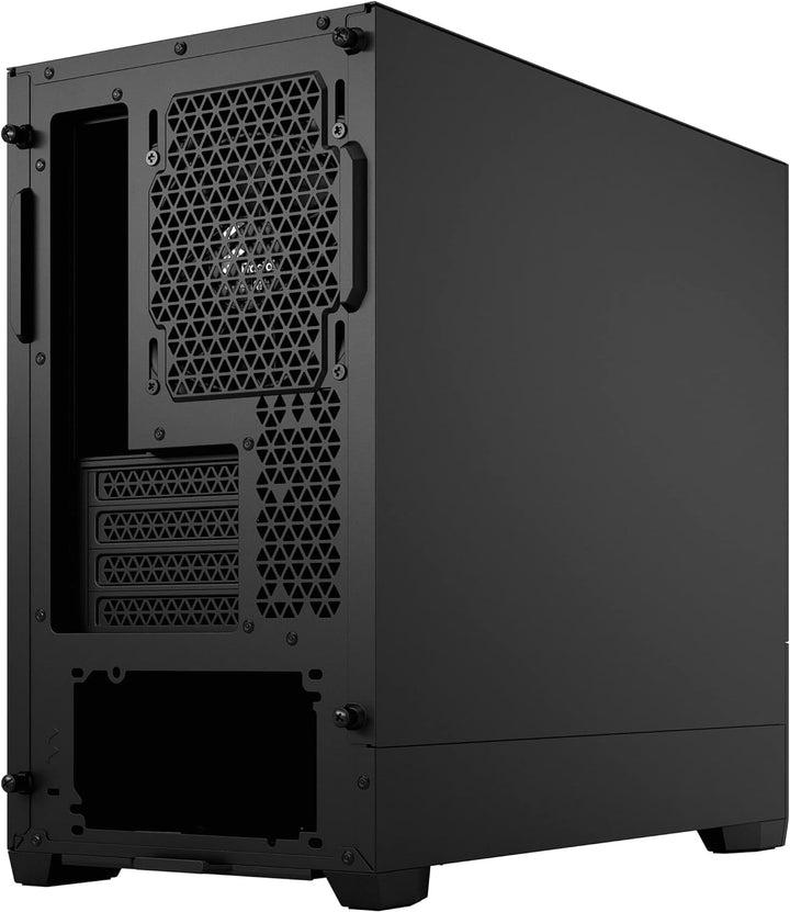 Fractal Design Pop Mini Silent Black – Solid - Bitumen Side Panels and Sound-dampening Foam - Three