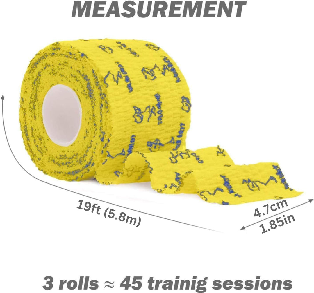 WARM BODY COLD MIND Hook Grip Tape für Gewichtheben - Baumwolle Weightlifting Thumb Tape für Powerli