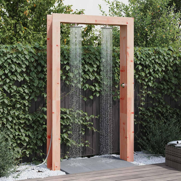 vidaXL Outdoor-Dusche Natur 137 x 23 x 226 cm Massives Douglasienholz, Garten- und Terrassendusche,