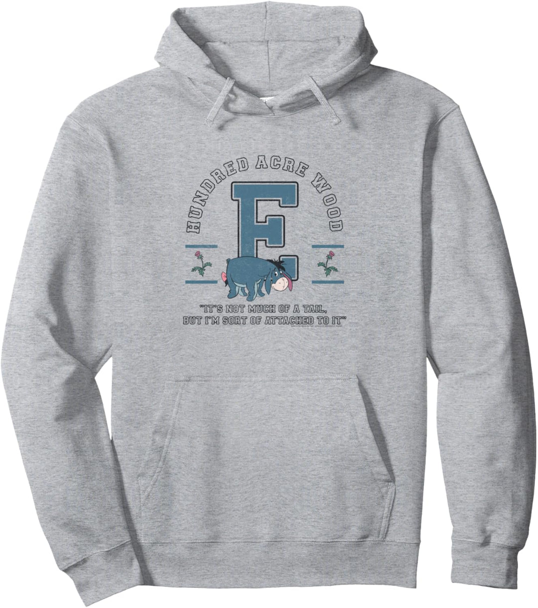 Disney Winnie The Pooh Eeyore Collegiate Sort Of Attached Pullover Hoodie