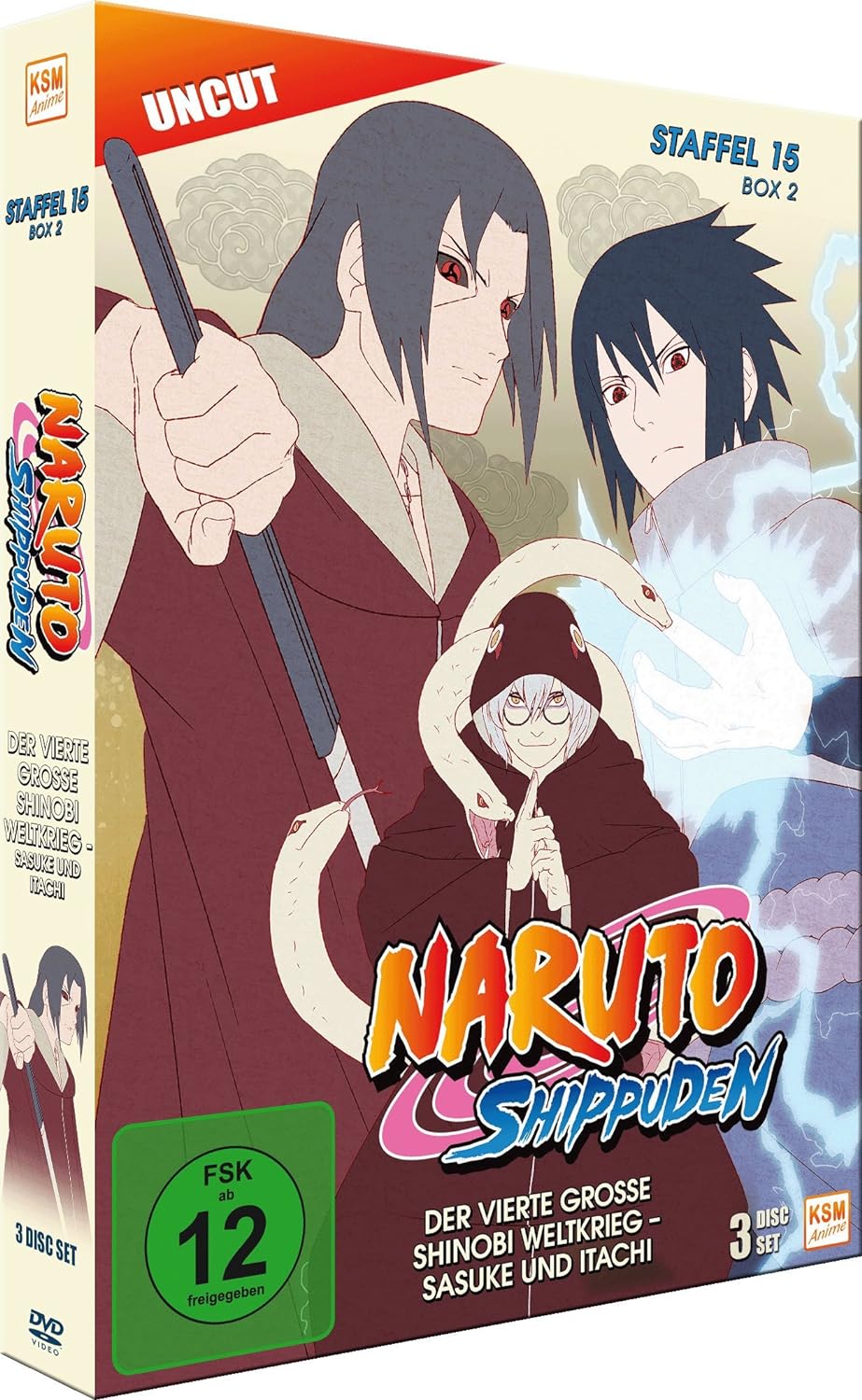 Naruto Shippuden - Staffel 15 - Box 2 (Folgen 555-568, Uncut) [3 Disc Set], DVD
