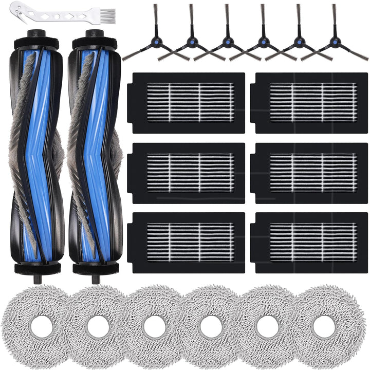 21 Stück Zubehör für Ecovacs Deebot T50 Omni/T50 Pro Omni Saugroboter, Ersatzteile Zubehörset mit 2