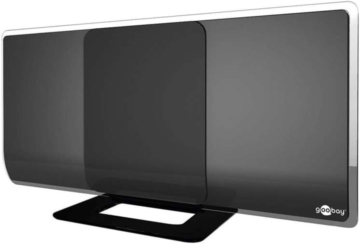 Goobay 67179 DVBT2 Antenne mit Verstärker innen / Aktive DAB Zimmerantenne für Fernseher HDTV Full H