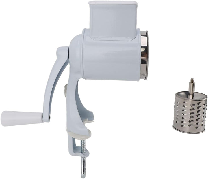 Manuelle Getreidemühle, Aluminiumlegierung, Edelstahl, Abnehmbare Handkurbel-Getreidemühle mit Tisch