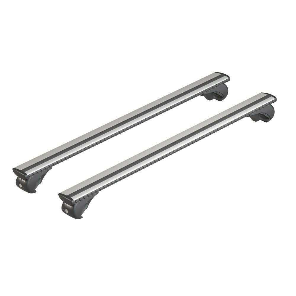 Nordrive N15096 Silenzio Rail Dachträger, 1 Paar, Aluminium, L – 128 cm L - 128 cm, L - 128 cm