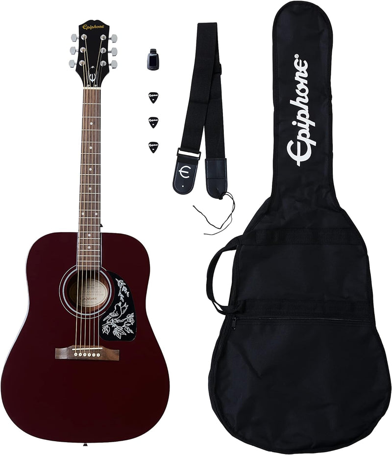 Epiphone Starling Acoustic Player Pack Wine Red - Westerngitarre