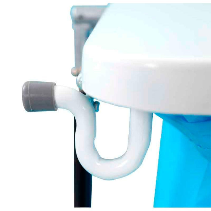 PROREGAL Abfallsackständer mit Deckel und Fusspedal | 40 Liter, HxBxT 60x37x43cm | Weiss, 40 Liter