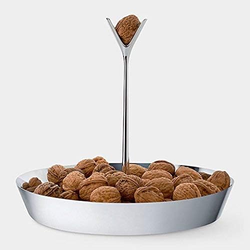 Alessi GIA19 Tutti Frutti Obstschale - Edelstahl 18/10 Glänzend poliert. Ø 29.5 cm Silber, Silber