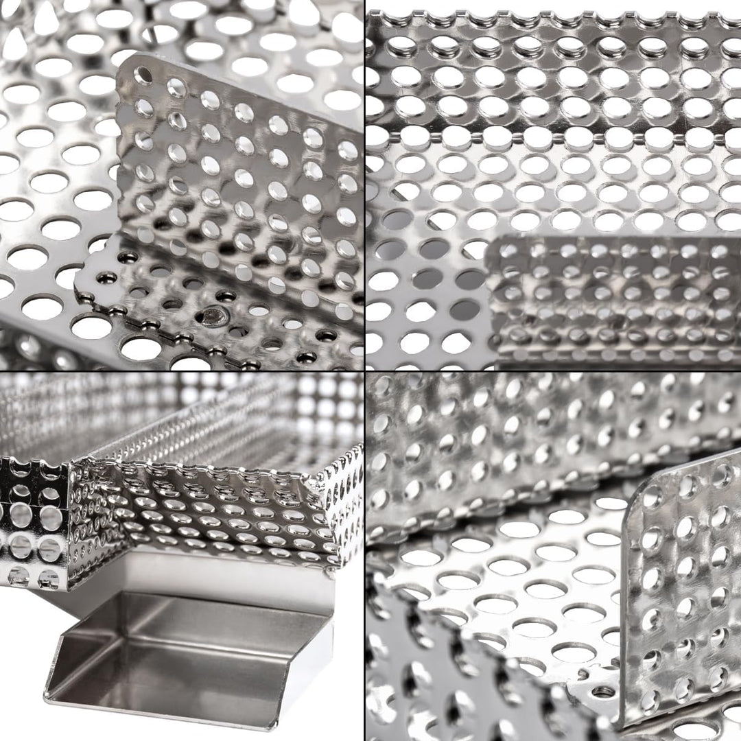 Beeketal 'Smoke XXL' Sparbrand Kaltraucherzeuger aus V4A Edelstahl mit 5 Kammern (L/B/H) ca. 205 x 2